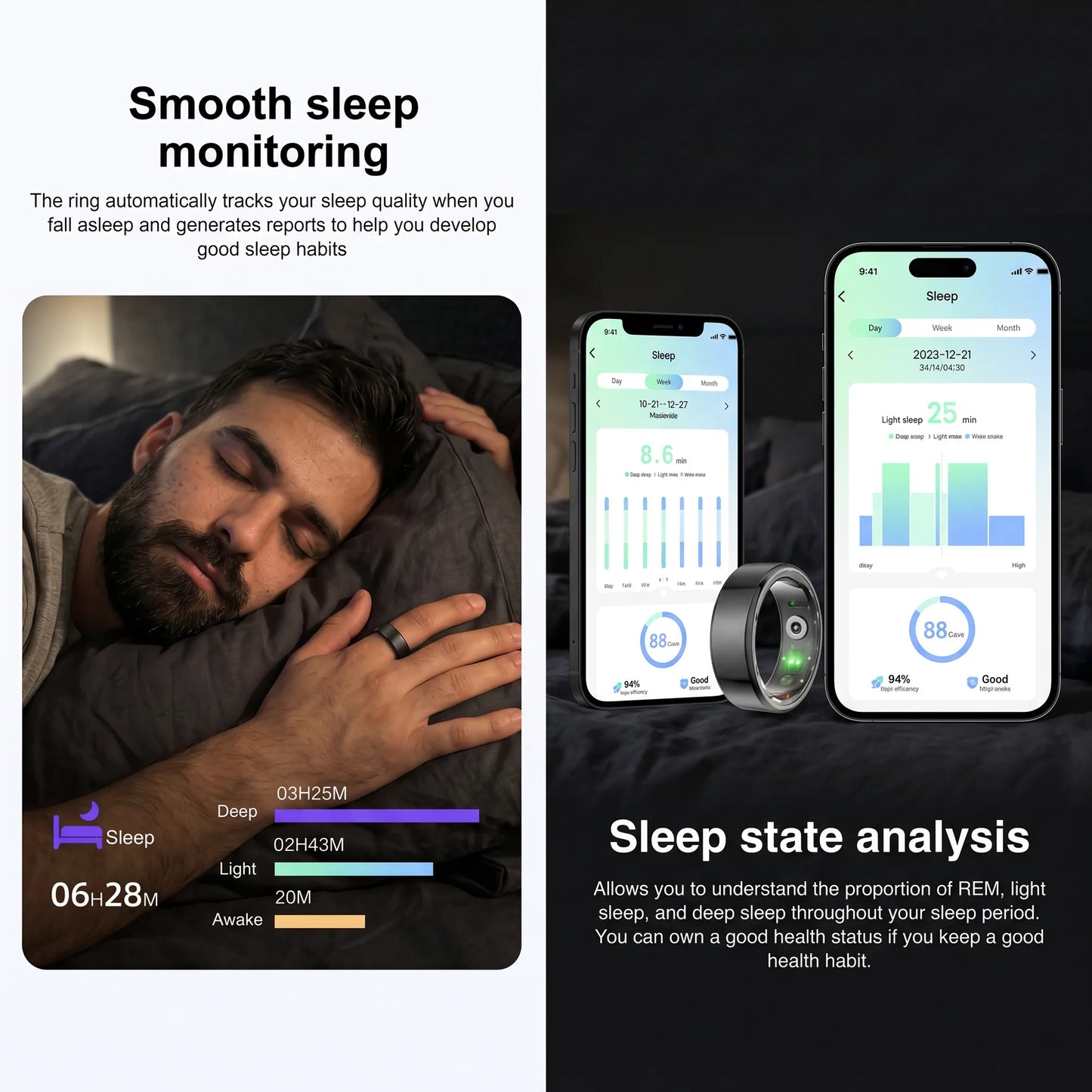 Voxor Pro 3 - Smart Health, Sleep & Fitness Tracker